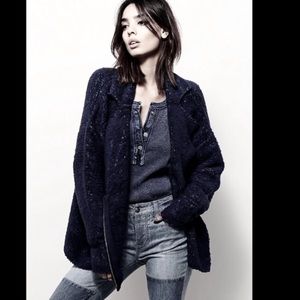 Free People Addicted to Love Side Zip Moto Jacket
